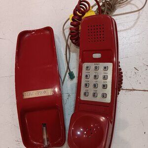 RARE Vintage Western Electric Trimline Touch Tone 12 Button Telephone RED